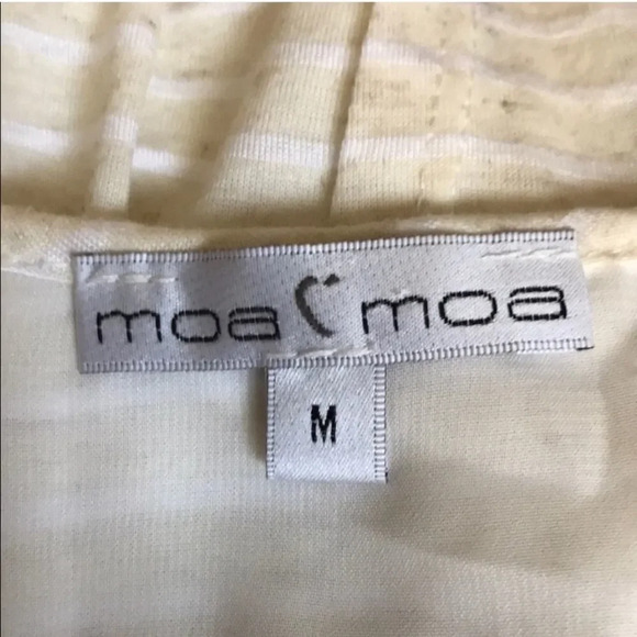 Moa Moa LOVE Sleeveless Tank Top Blouse Layered Medium Stripes Boho Bohemian - Picture 5 of 8